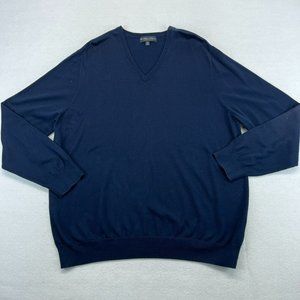 Brooks Brothers Sweater 2XL XXL Men's V Neck Lightweight Casual Supima Cotton